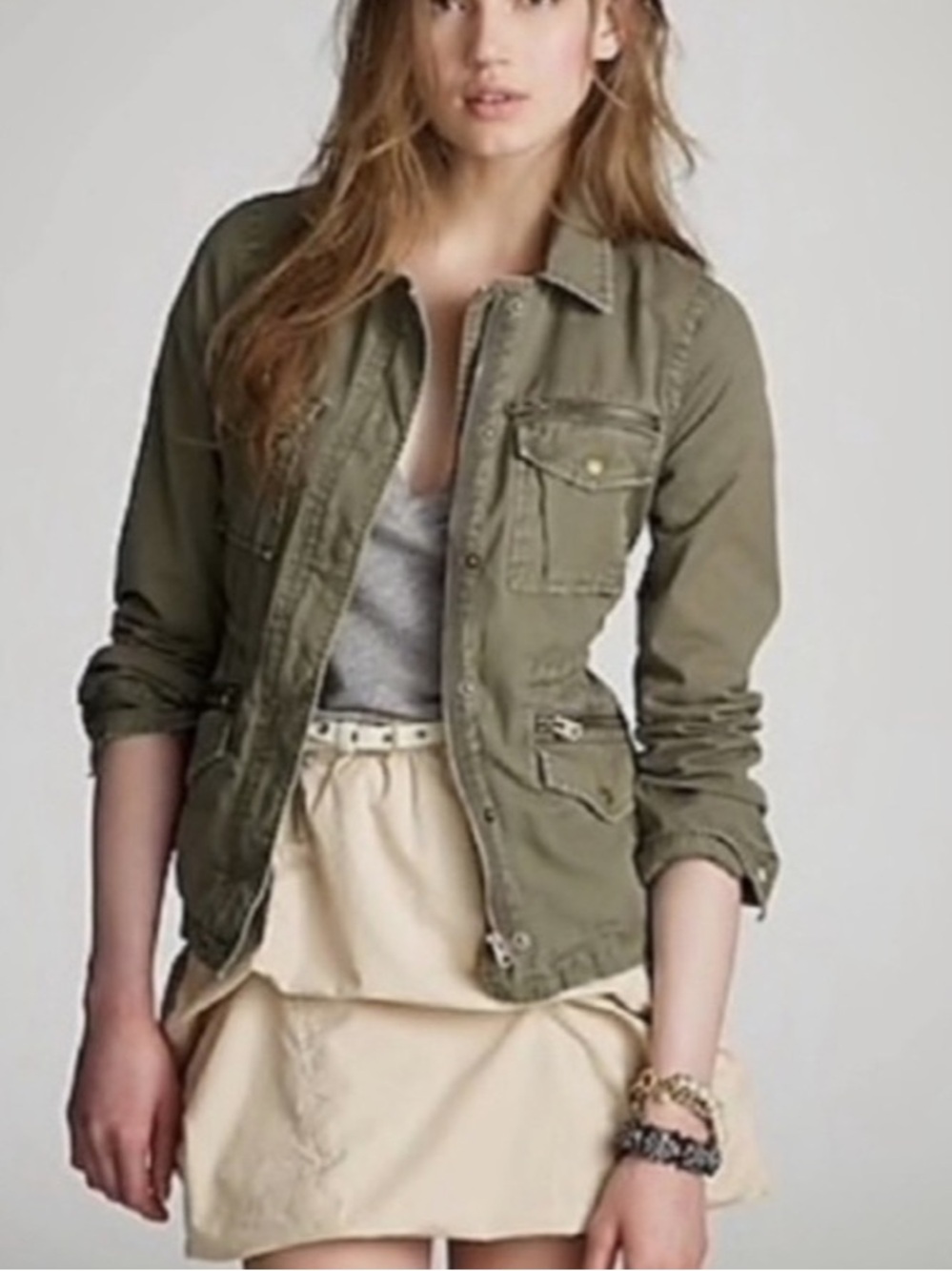 J. Crew Olive Utility Field Jacket